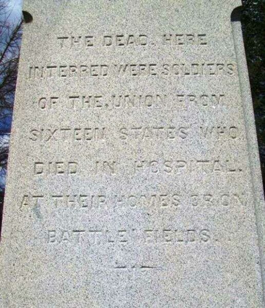 THE LADIES AID SOCIETY AND CITIZENS OF YORK CIVIL WAR MEMORIAL STONE D