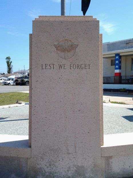 SEASIDE HEIGHTS WAR MEMORIAL STONE C BACK