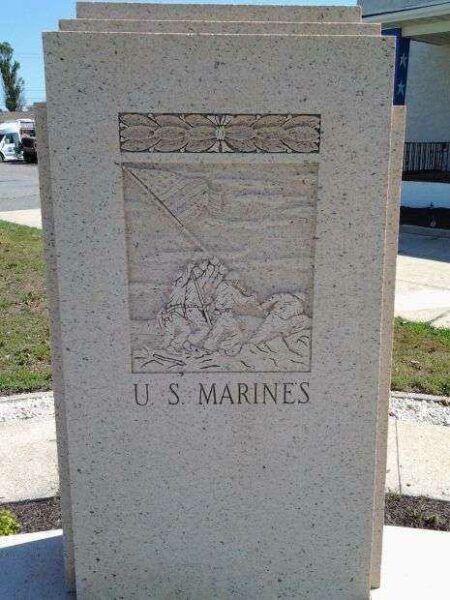 SEASIDE HEIGHTS WAR MEMORIAL STONE A FRONT