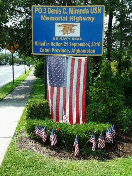 PO 3 DENIS C. MIRANDA USN MEMORIAL HIGHWAY