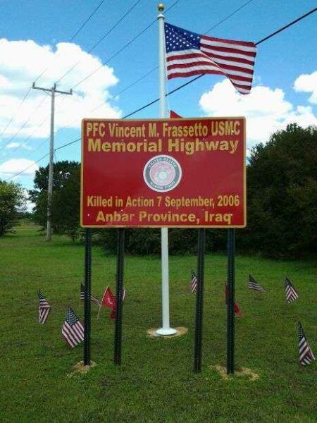 PFC VINCENT M. FRASSETTO USMC MEMORIAL HIGHWAY