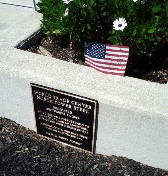 SEASIDE PARK 9/11 WAR MEMORIAL STEEL PLAQUE