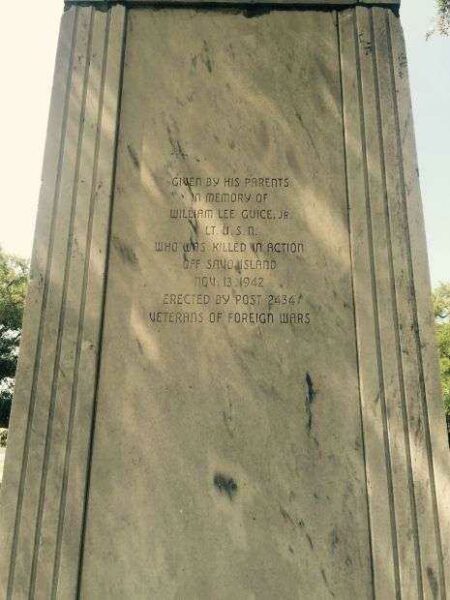 V.F.W. POST 2434 WAR VETERANS MEMORIAL BACK