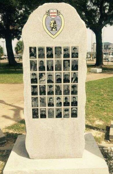 BILOXI PURPLE HEART MEMORIAL STONE B