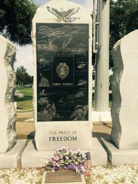 BILOXI PURPLE HEART MEMORIAL CENTER STONE