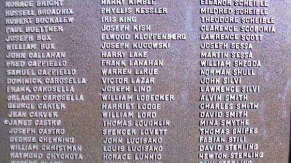 FALLS TOWNSHIP WORLD WAR II MEMORIAL PLAQUE C