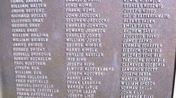 FALLS TOWNSHIP WORLD WAR II MEMORIAL PLAQUE B