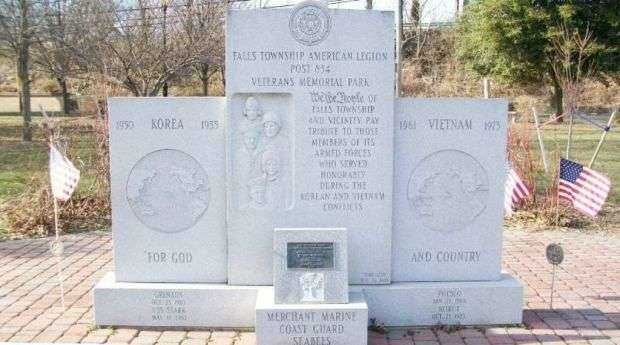 FALLS TOWNSHIP KOREAN AND VIETNAM CONFLICTS MEMORIAL FRONT