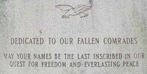 FALLS TOWNSHIP KOREAN AND VIETNAM CONFLICTS MEMORIAL STONE A