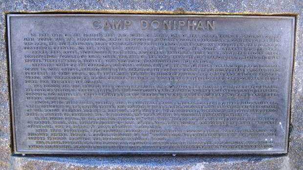 CAMP DONIPHAN WAR MEMORIAL PLAQUE