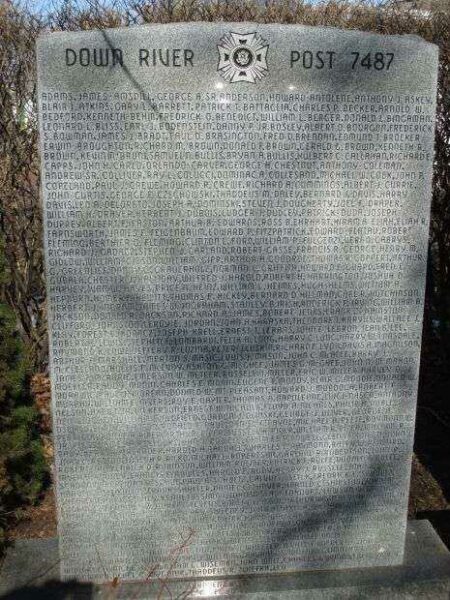 LEWISTON VETERANS MEMORIAL LEFT STONE