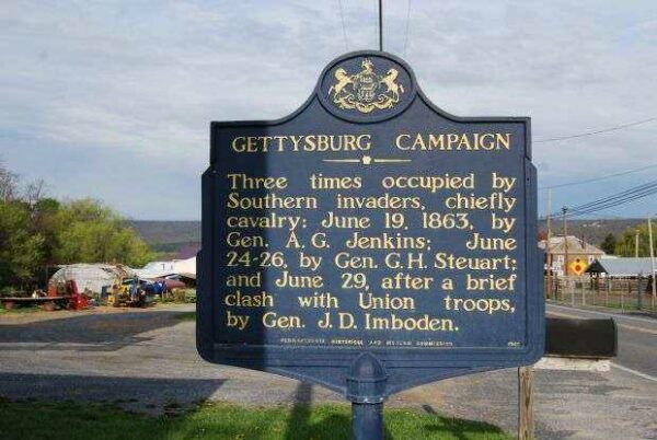 GETTYSBURG CAMPAIGN WAR MEMORIAL MARKER XV