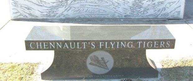 THE FLYING TIGERS WAR MEMORIAL BENCH B