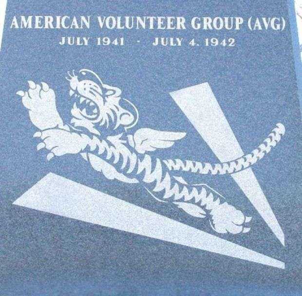 THE FLYING TIGERS WAR MEMORIAL STONE E