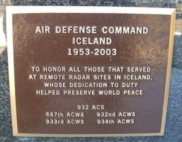 AIR DEFENSE COMMAND MEMORIAL PLAQUE
