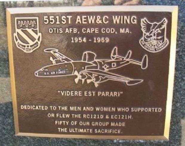 551ST AEW & C WING WAR MEMORIAL PLAQUE