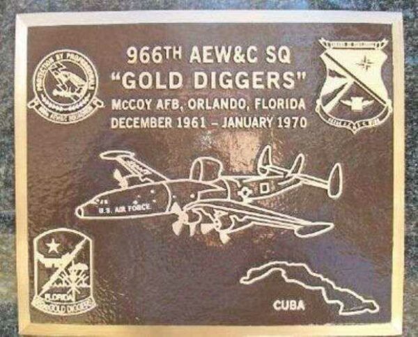 966TH AEW & C SQ WAR MEMORIAL PLAQUE