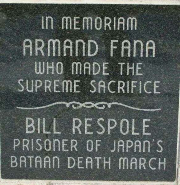 WEST WASHINGTON STREET WWII HONOR ROLL MEMORIAL STONE B