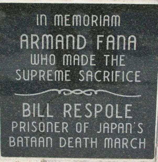 WEST WASHINGTON STREET WWII HONOR ROLL MEMORIAL STONE B