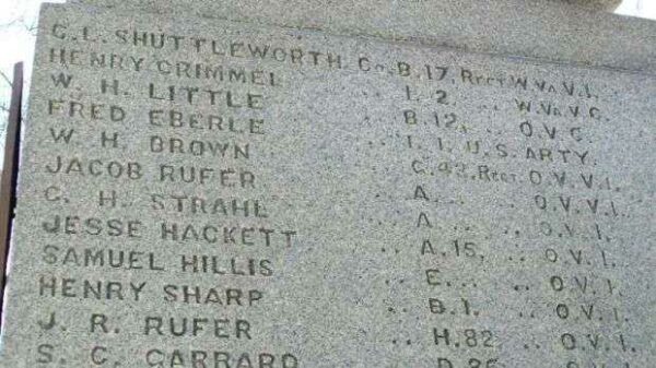 BELLAIRE CIVIL WAR MEMORIAL STONE B