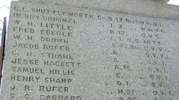 BELLAIRE CIVIL WAR MEMORIAL STONE B