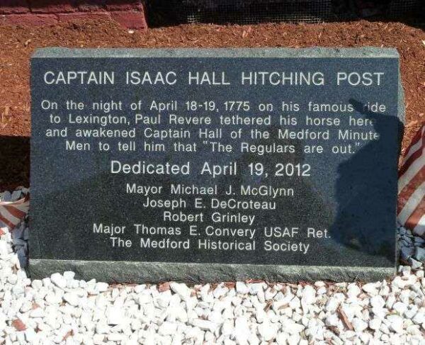 CAPTAIN ISAAC HALL HITCHING POST MEMORIAL