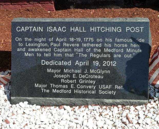CAPTAIN ISAAC HALL HITCHING POST MEMORIAL