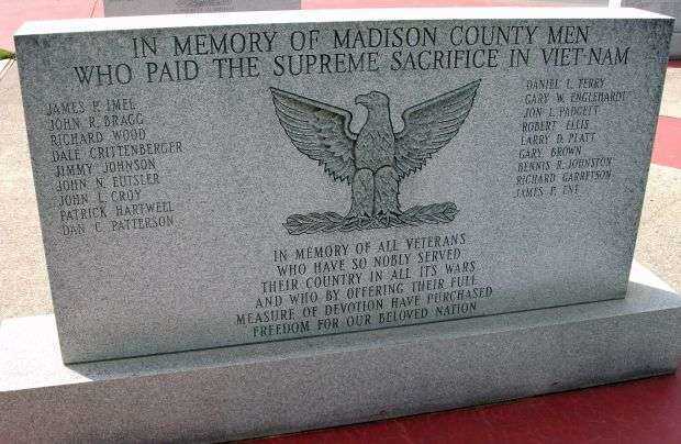 MADISON COUNTY VETERANS MEMORIAL STONE H