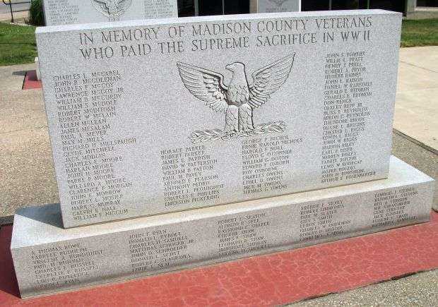 MADISON COUNTY VETERANS MEMORIAL STONE D
