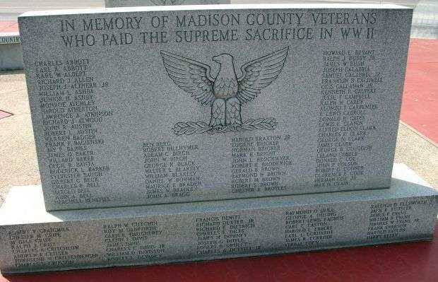 MADISON COUNTY VETERANS MEMORIAL STONE B