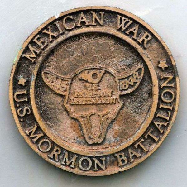 IN MEMORY OF THE MORMON BATTALION MEMORIAL FRONT MEDALLION