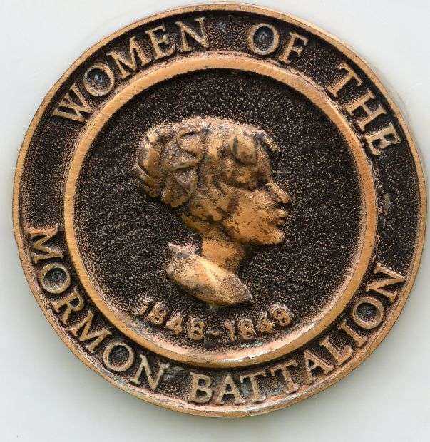 IN MEMORY OF THE MORMON BATTALION MEMORIAL BACK MEDALLION