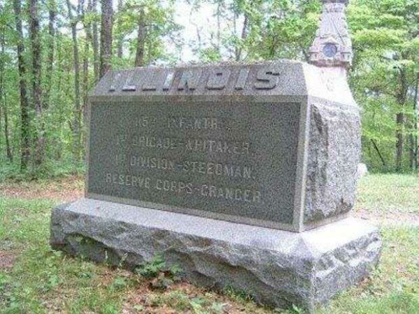 115TH ILLINOIS INFANTRY AT CHICKAMAUGA WAR MEMORIAL