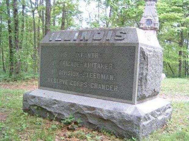 115TH ILLINOIS INFANTRY AT CHICKAMAUGA WAR MEMORIAL