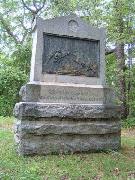 22ND MICHIGAN INFANTRY AT CHICKAMAUGA WAR MEMORIAL