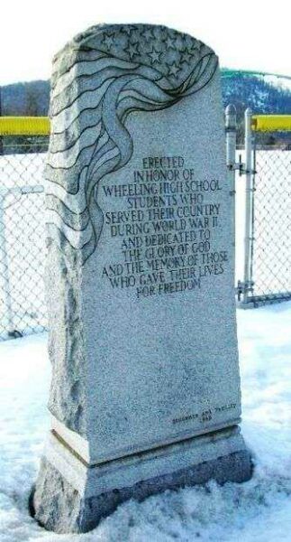 WHEELING HIGH SCHOOL WORLD WAR II MEMORIAL