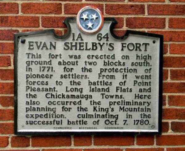 EVAN SHELBY’S FORT REVOLUTIONARY WAR MEMORIAL MARKER