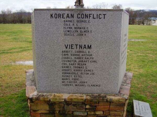 SEVIER COUNTY WAR VETERANS MEMORIAL STONE D