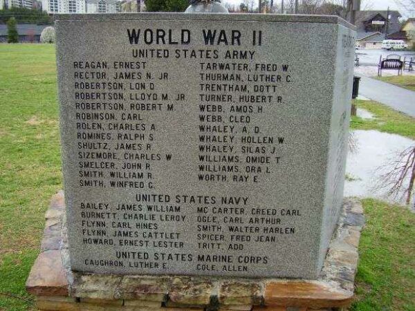 SEVIER COUNTY WAR VETERANS MEMORIAL STONE C