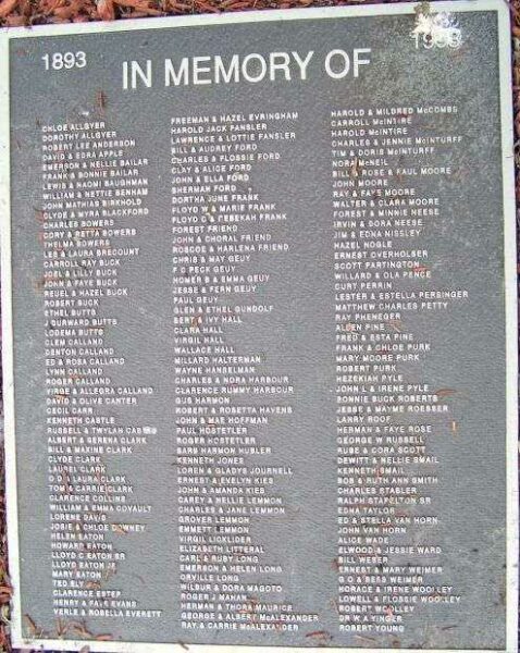 ROSEWOOD VETERANS MEMORIAL PLAQUE