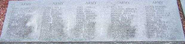 ROSEWOOD VETERANS MEMORIAL STONE C