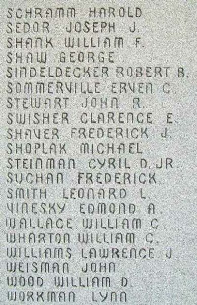 BELLAIRE WORLD WAR II MEMORIAL STONE G