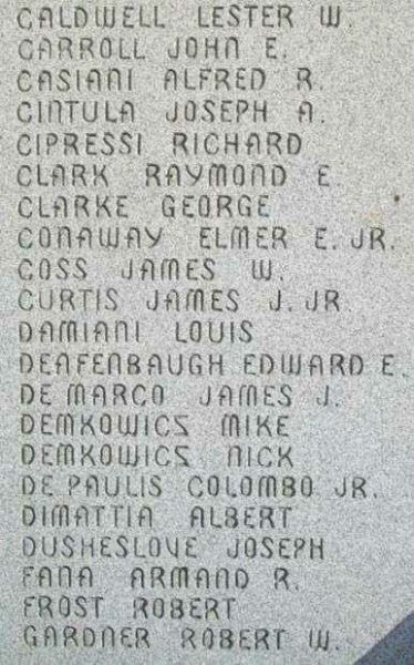 BELLAIRE WORLD WAR II MEMORIAL STONE B