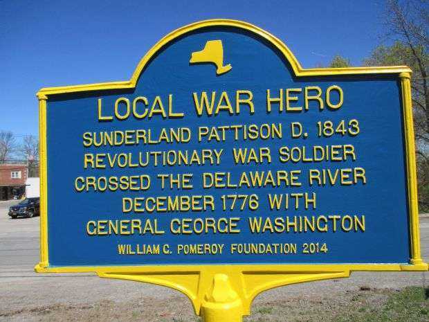 LOCAL WAR HERO MEMORIAL MARKER