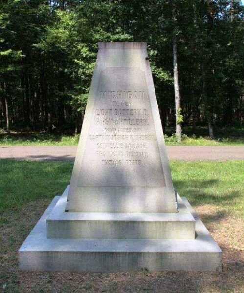 LIGHT BATTERY D, 1ST MICHIGAN ARTILLERY WAR MEMORIAL