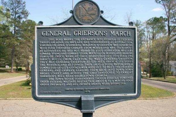 GENERAL GRIERSON’S MARCH WAR MEMORIAL MARKER