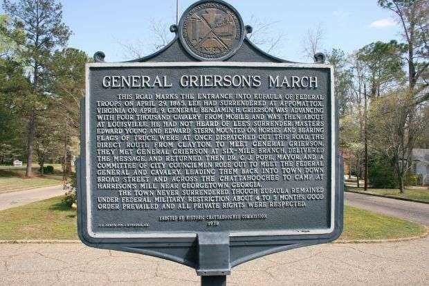 GENERAL GRIERSON’S MARCH WAR MEMORIAL MARKER