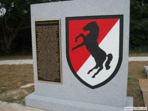 11TH ARMORED CAVALRY (BLACKHORSE) WAR MEMORIAL FRONT