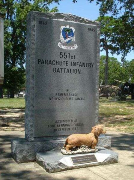 551ST PARACHUTE INFANTRY BATTALION WAR MEMORIAL FRONT