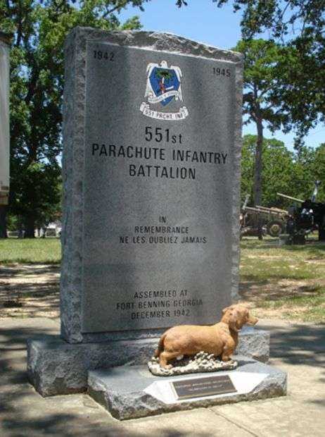 551ST PARACHUTE INFANTRY BATTALION WAR MEMORIAL FRONT